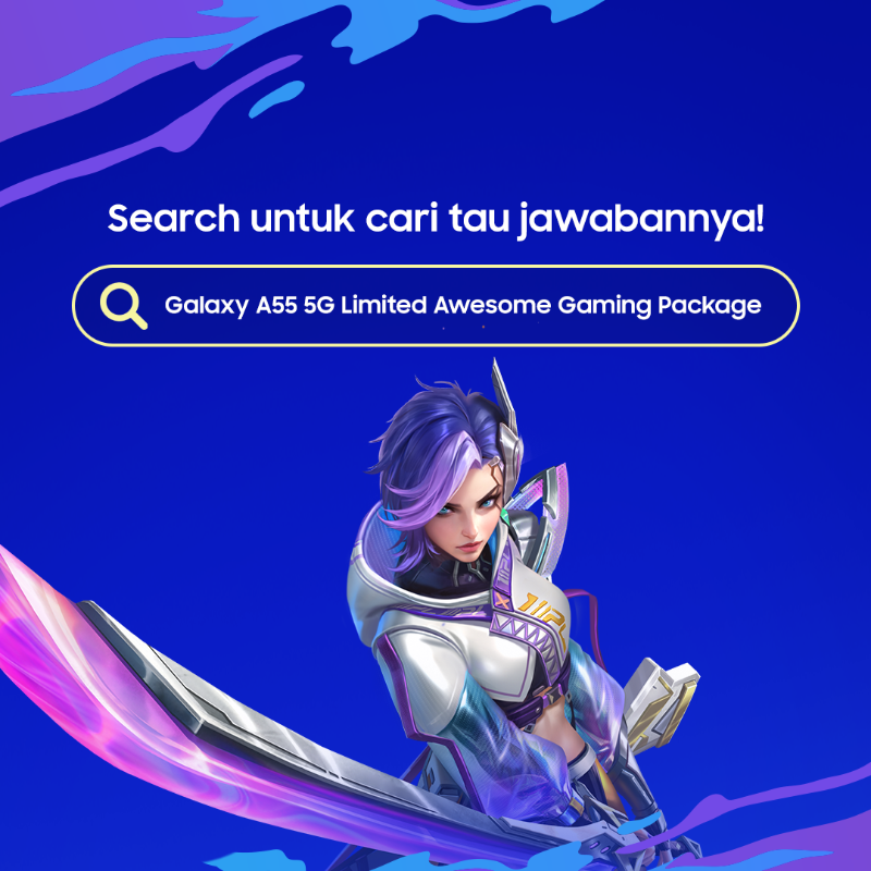samsungID's tweet photo. ✨Giveaway berhadiah #GalaxyA55 5G Awesome Navy, ada yang mau?✨😜🥳

RT, like postingan ini

Search di Google &amp; reply sebanyak-banyaknya jawaban kamu

Pakai hashtag #GalaxyA55GamingPackage #GalaxyA55 5G #AwesomeEveryday

Ditunggu sampai 14/10/24!