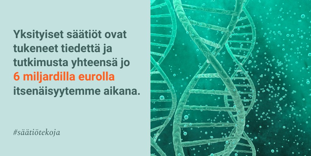 Emil Aaltosen Säätiö (@easaatio) on Twitter photo Hyvää Säätiöpäivää❣ Emil Aaltosen Säätiö myönsi vuonna 2023 yhteensä yli 6 milj. euroa tieteelliseen tutkimustyöhön. Kaikkiaan säätiö on toimintansa aikana vuodesta 1937 rahoittanut tiedettä 162,5 milj. eurolla. #EASaatiotutkimustatukemassa #säätiötekoja #säätiöpäivä Hyvää Säätiöpäivää❣ Emil Aaltosen Säätiö myönsi vuonna 2023 yhteensä yli 6 milj. euroa tieteelliseen tutkimustyöhön. Kaikkiaan säätiö on toimintansa aikana vuodesta 1937 rahoittanut tiedettä 162,5 milj. eurolla. #EASaatiotutkimustatukemassa #säätiötekoja #säätiöpäivä