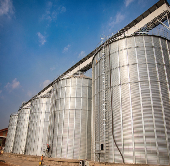 EnabelinRwanda's tweet photo. In partnership with Enabel, @RwandaAgri has installed 5 metallic silos in @RwandaEast to boost national grain reserves from 8,000 MT to 18,000 MT, as part of Belgium-funded #PRISM-Enabel project. 
@BelgiumRwanda @RwandaAgriBoard @Enabel_Belgium 
#EnablingChange #FoodSecurity https://t.co/rgClNXzUB8