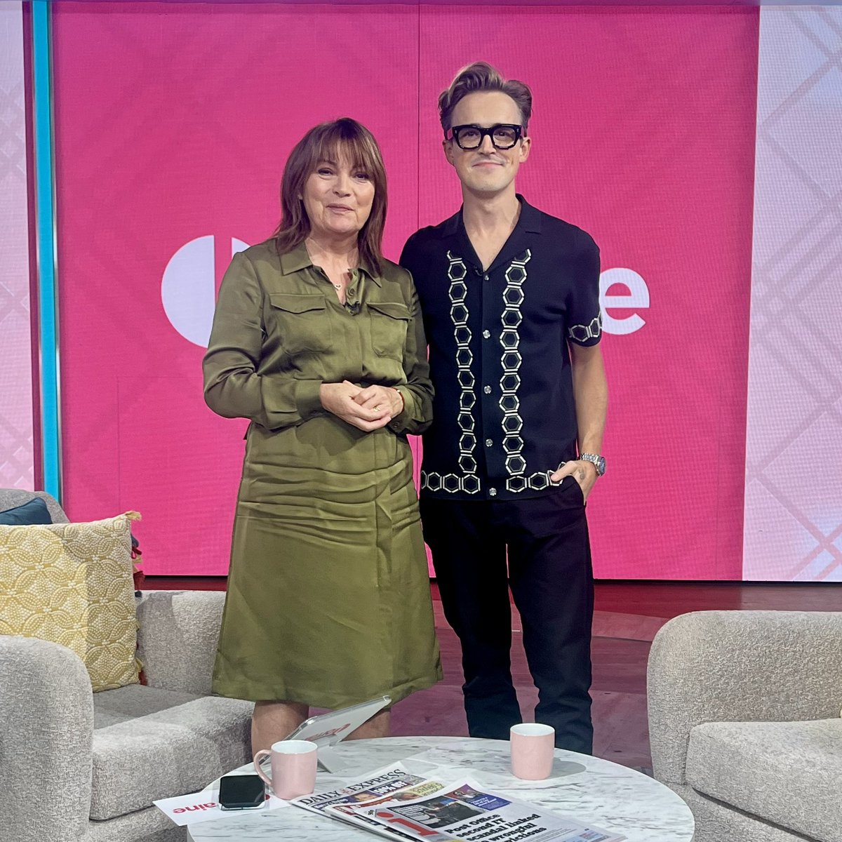 Something weird and different on your 📺 this morning! 🫣

Catch the OG Creaker King <a href="/TomFletcher/">Tom Fletcher</a> chatting all things #CreakersMusical with <a href="/reallorraine/">Lorraine</a>! 🔦🛌
itv.com/watch/lorraine…