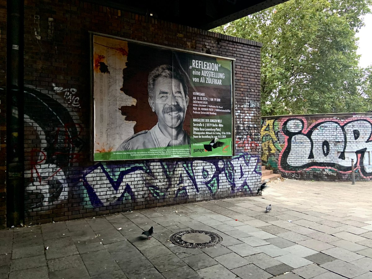 Unter Schirmherrschaft des Unrast Verlags präsentiere ich mein 260x360 cm großes Kunstwerk „Cry for Freedom“ zum ersten Mal in der Maigalerie der Jungen Welt ab 10. Okt., welches bereits jetzt auf Plakaten in verschiedene Orten Berlins zu sehen ist. #freedom