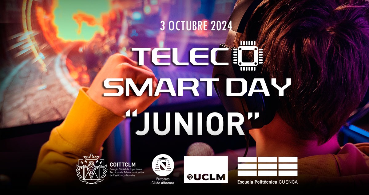 Politécnica Cuenca UCLM (@politecnicacu) on Twitter photo ¡Atención, futuros creadores de videojuegos! 🎮
Este JUEVES DÍA 3, El <a href="/COITT_CLM/">Col. Oficial Telecos C-LM</a> y la #PolitécnicaCuenca en la <a href="/uclm_es/">Universidad de Castilla-La Mancha</a> presentamos una NOVEDAD: Teleco Smart Day Junior.
🌟 Estudiantes de IES, Bachillerato y CFGS... ¡Os esperamos! 🚀
👉 rrss.epc.uclm.es/telecosmartday… ¡Atención, futuros creadores de videojuegos! 🎮
Este JUEVES DÍA 3, El <a href="/COITT_CLM/">Col. Oficial Telecos C-LM</a> y la #PolitécnicaCuenca en la <a href="/uclm_es/">Universidad de Castilla-La Mancha</a> presentamos una NOVEDAD: Teleco Smart Day Junior.
🌟 Estudiantes de IES, Bachillerato y CFGS... ¡Os esperamos! 🚀
👉 rrss.epc.uclm.es/telecosmartday…
