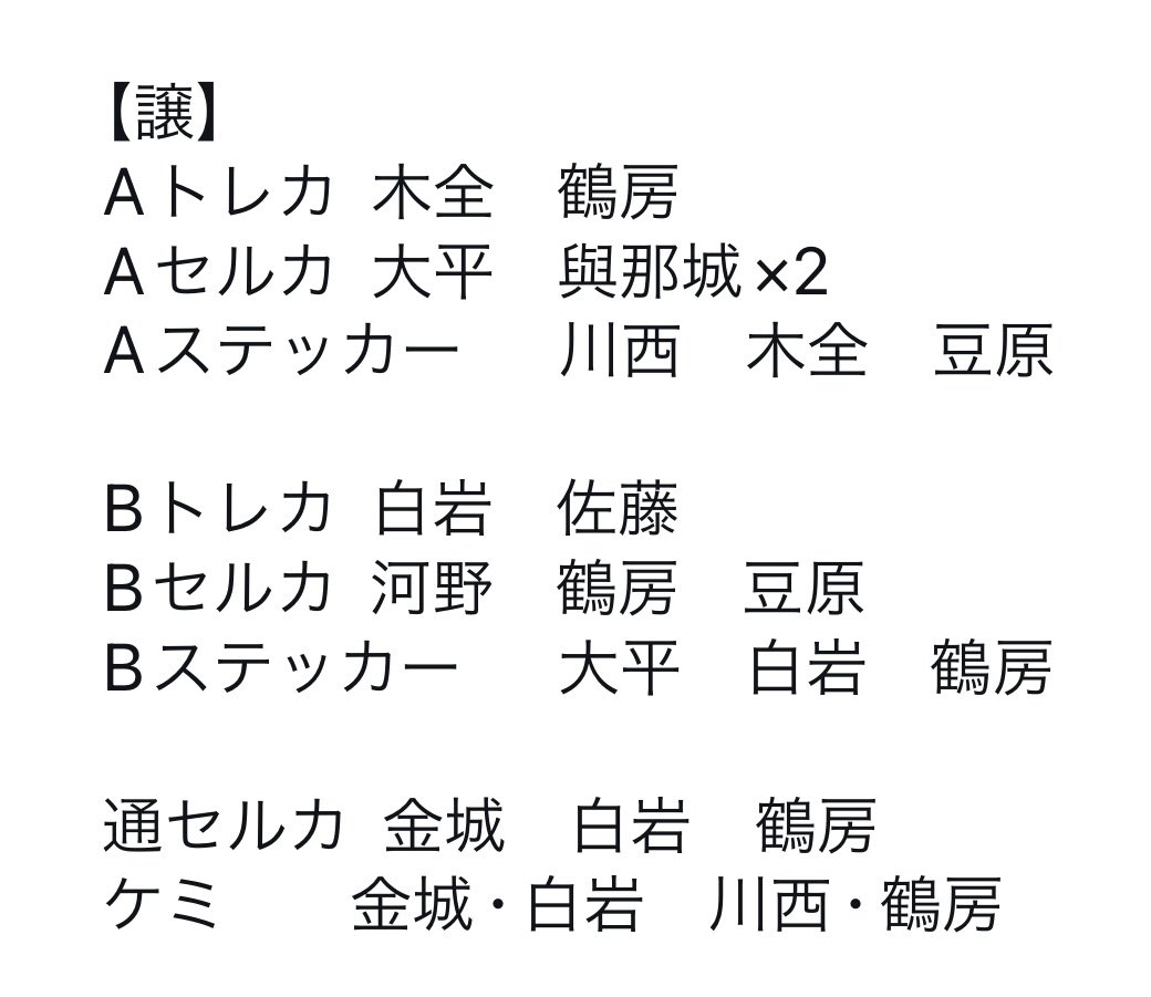 gallery_jo1's tweet photo. JO1 WHERE DO WE GO WDWG
トレカ セルカ ステッカー 交換

【譲】画像のもの

【求】すべて同種 川尻　
         ユニットは川尻･與那城

纏めての方、優先でお願いします。
郵送希望です📮
お気軽にお声掛けください。

#JO1交換 https://t.co/K0i6eDKJH0