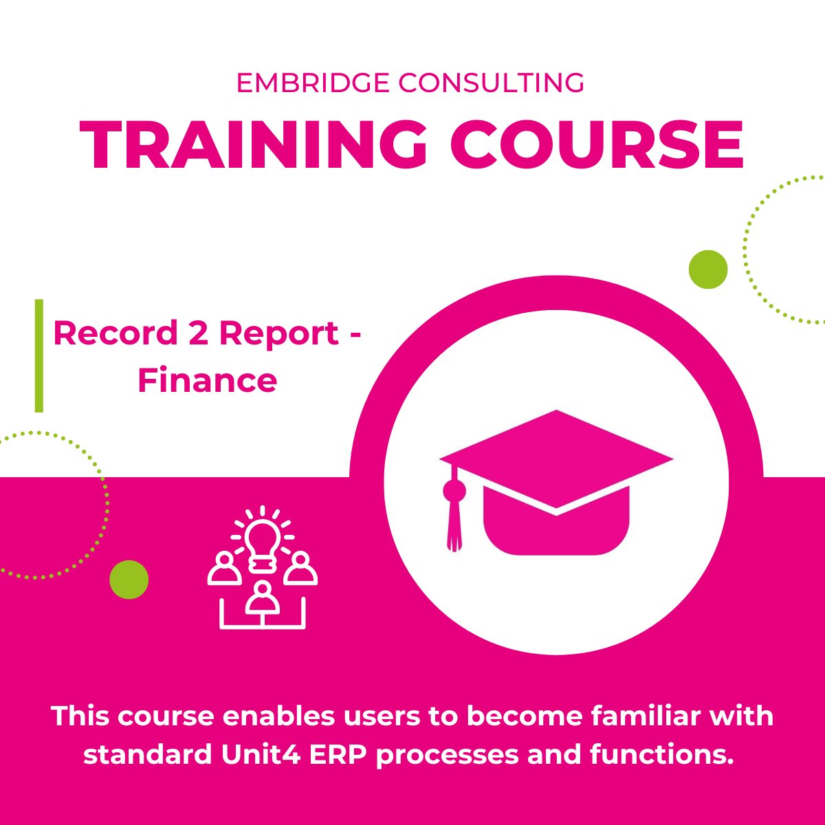 Looking to find out more about the finance side of your Unit4 software? Join our Record to Report course on October 9th 2024!

This course introduces Unit4 Finance, covering how to navigate and use the solution.

Wanting to find out more and sign up? - hubs.ly/Q02RCWn20