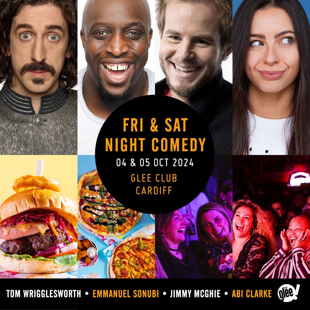 The Glee Club Cardiff (@gleeclubcardiff) on Twitter photo đ Friday & Saturday Night Comedy, featuring <a href="/tomwriggleswort/">Tom Wrigglesworth</a>, <a href="/emmanuelstandup/">Emmanuel Sonubi - 2025 TOUR ON SALE NOW</a>, Jimmy McGhie & <a href="/abiclarkecomedy/">Abi Clarke</a>
Superb stand-up comedians and a great range of tasty food offerings
Tickets đ bit.ly/CardiffWeekend⊠đ Friday & Saturday Night Comedy, featuring <a href="/tomwriggleswort/">Tom Wrigglesworth</a>, <a href="/emmanuelstandup/">Emmanuel Sonubi - 2025 TOUR ON SALE NOW</a>, Jimmy McGhie & <a href="/abiclarkecomedy/">Abi Clarke</a>
Superb stand-up comedians and a great range of tasty food offerings
Tickets đ bit.ly/CardiffWeekendâŠ