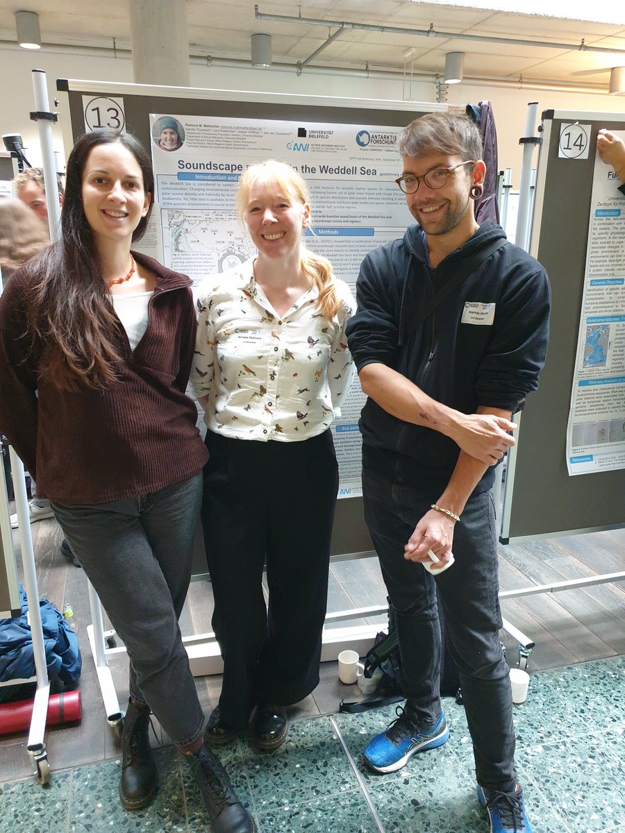 Our lab's #SPP1158 project members at the SPP coordination workshop (including Ramona on the poster, who unfortunately could not be there) @SPPAntarktis