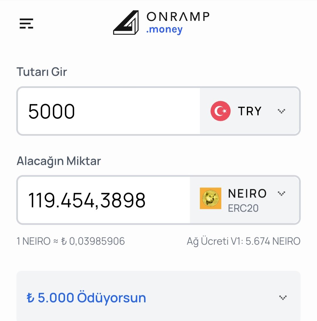 Onramp Money Türkiye (@OnrampMoneyTR) / Posts / X