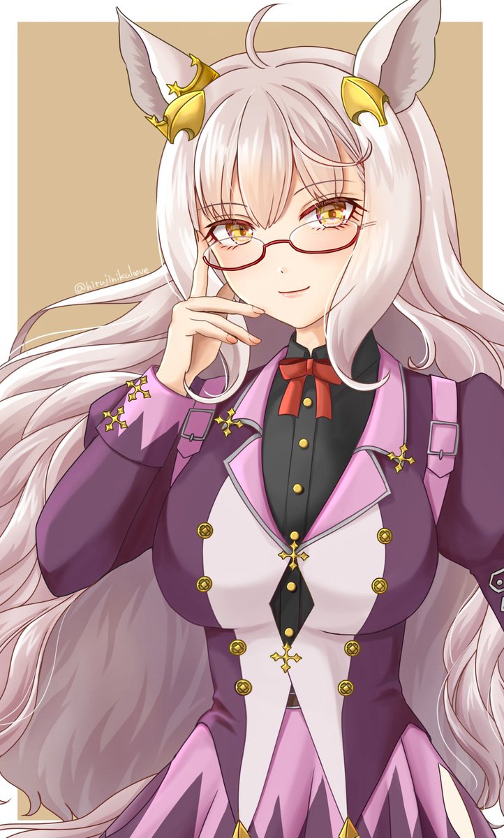 ビワハヤヒデ 「メガネの日!ハヤヒデ詰め合わせで!!#メガネの日 」|りるるん。のイラスト