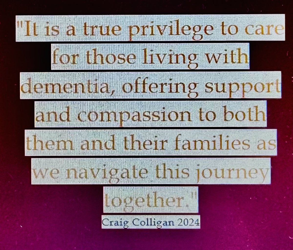 CraigRGNDem's tweet image. It is a true privilege to care for those living with dementia and their families. Together, we navigate this journey with compassion and patience.

#DementiaCare #SupportAndUnderstanding #CompassionInAction #Dementia