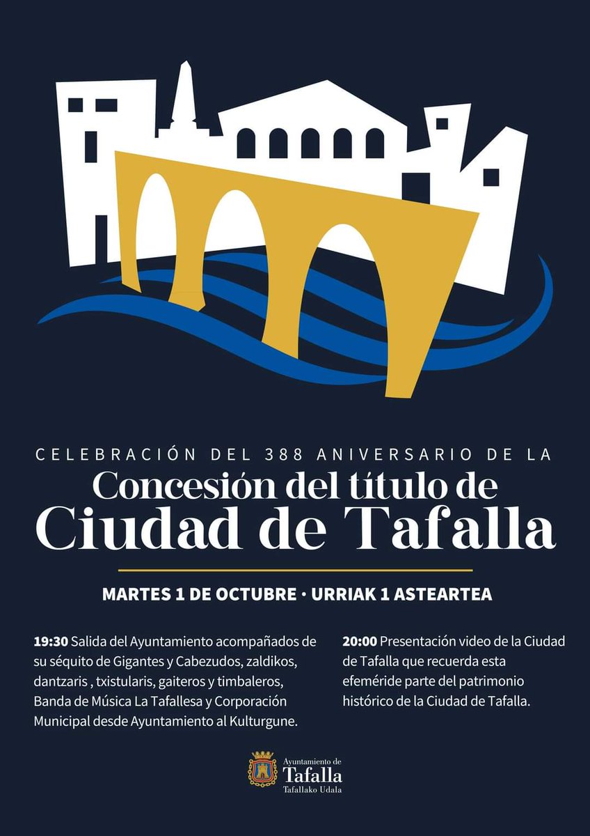 La Banda de Música "La Tafallesa" recupera una marcha de 1955 del compositor y antiguo director Antonio Feijoo, titulada "A Tafalla", para la corporación que tendrá lugar hoy por la celebración del 388 aniversario de la concesión del título de ciudad.