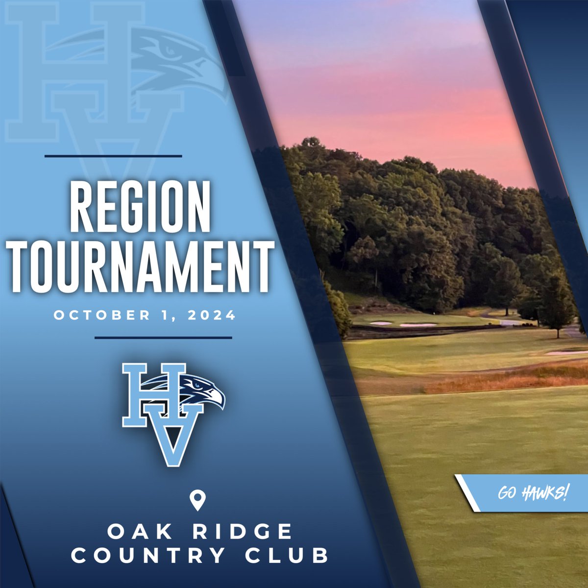 HVAGolf's tweet image. Region tournament today at Oak Ridge Country Club. Go Hawks! @HVAHawks @HVAAthletics @HVAAC