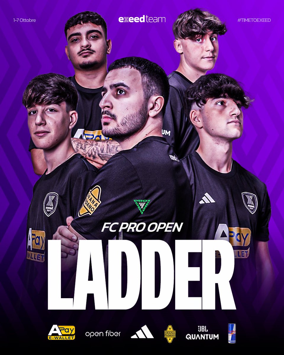 exeed_official's tweet photo. 🏆 #timetoexeed! 🏆
I nostri player sono pronti per la FCPRO Open Ladder! 🚀
Da oggi si parte: inizia la corsa per dimostrare chi siamo davvero. ⚡️
Siete pronti a supportare Exeed? 💪
#Exeed #ladder #Esports #fcpro #easports #obrun #fc25 https://t.co/xP3cTKQBjX