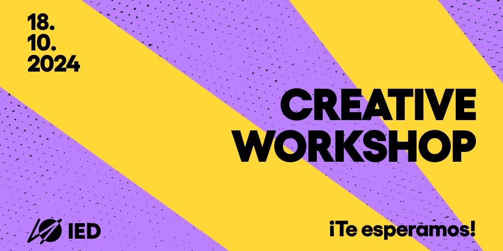 Si tienes entre 15 y 18 años, no te pierdas este taller exclusivo donde explorarás distintas disciplinas del diseño y darás vida a tus ideas en el Creative Workshop del #IEDBarcelona. 
📆 18 de octubre
 📷 ¡Plazas limitadas! 
Inscríbete ya 📷 bit.ly/3TMXZZK