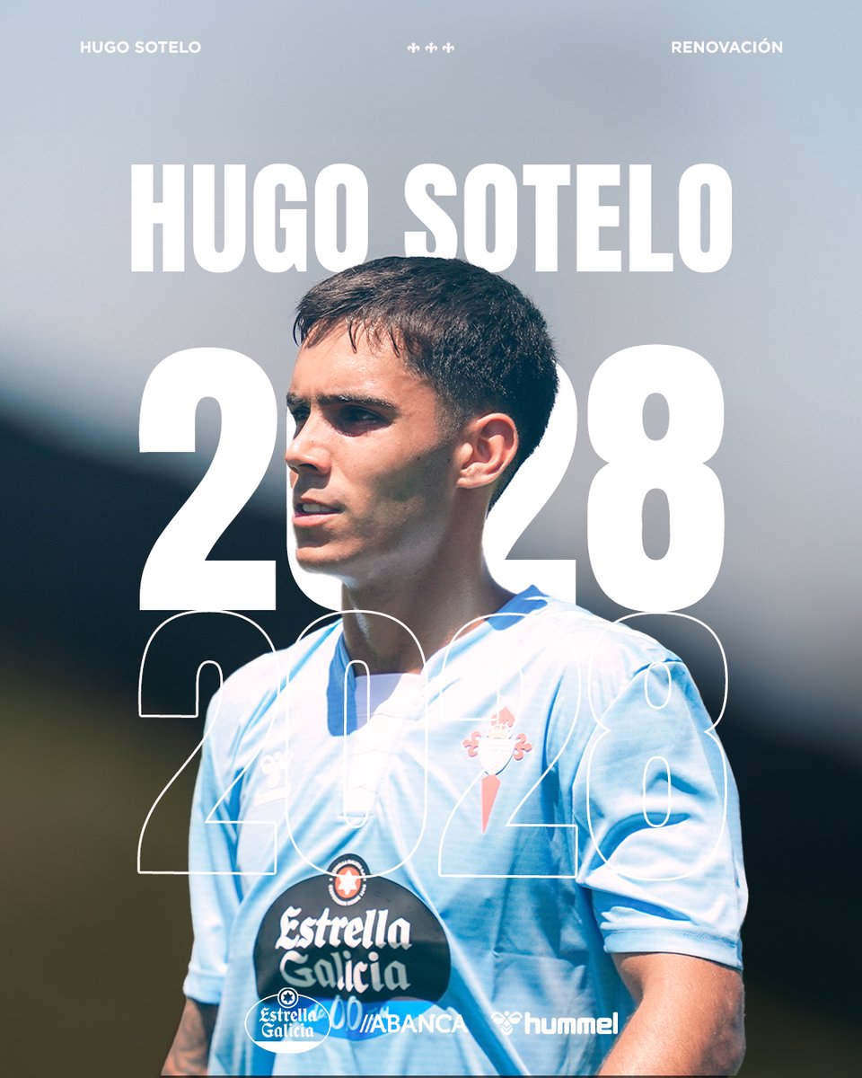 Hugo Sotelo renueva con el Celta de Vigo.