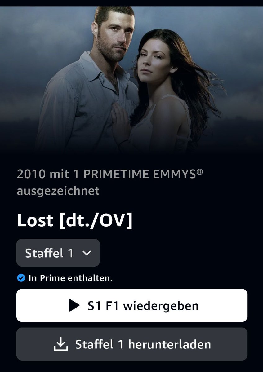 So wie es ausschaut, will <a href="/PrimeVideoDE/">Prime Video DE</a> sich das 20 jährige Jubiläum auch nicht entgehen lassen, und hat Lost jetzt wieder mit im Katalog. Ein weiterer Grund zum Start mit unserem Podcast.

#lost #podcast #servicepost