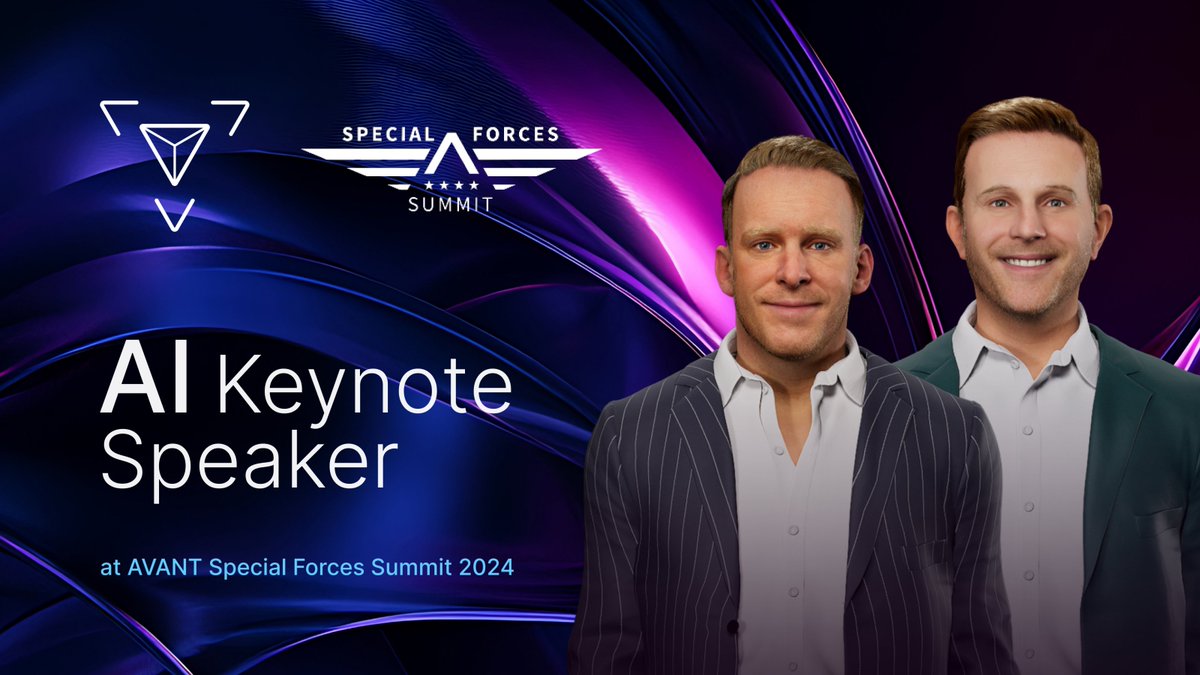 RAVATAR's tweet photo. ✨ When AI takes the spotlight, reality and tech merge! At #AVANTSummit 2024, #RAVATAR unveiled the 1st holographic #AIKeynoteSpeaker, bringing digital twins of Ian Kieninger &amp; Drew Lydecker to life. Discover more: https://t.co/8PixtWdRfo #IntelePeer #AVANTCommunications #RAVABOX https://t.co/4TGxKktJ0R