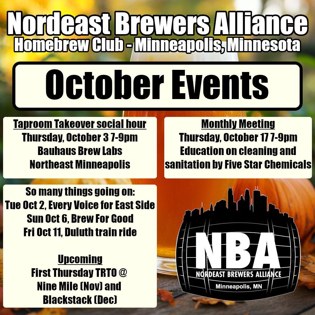 Between Every Voice for East Side, Bauhaus, Brew For Good, a train, and cleaning/sanitation edu with Five Star Chemicals, we have a lot going on! Everyone is welcome, no obligation! Reach out if you have any questions. Cheers!
#mnbeer #homebrewing #homebrewclub