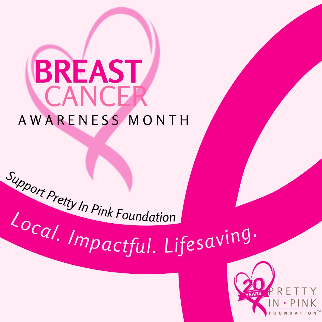 Today is the beginning of Breast Cancer Awareness Month. If you're looking to make a difference, consider supporting Pretty In Pink. We financially assist uninsured &amp; under-insured breast cancer patients in NC with their lifesaving medical treatment. prettyinpinkfoundation.org