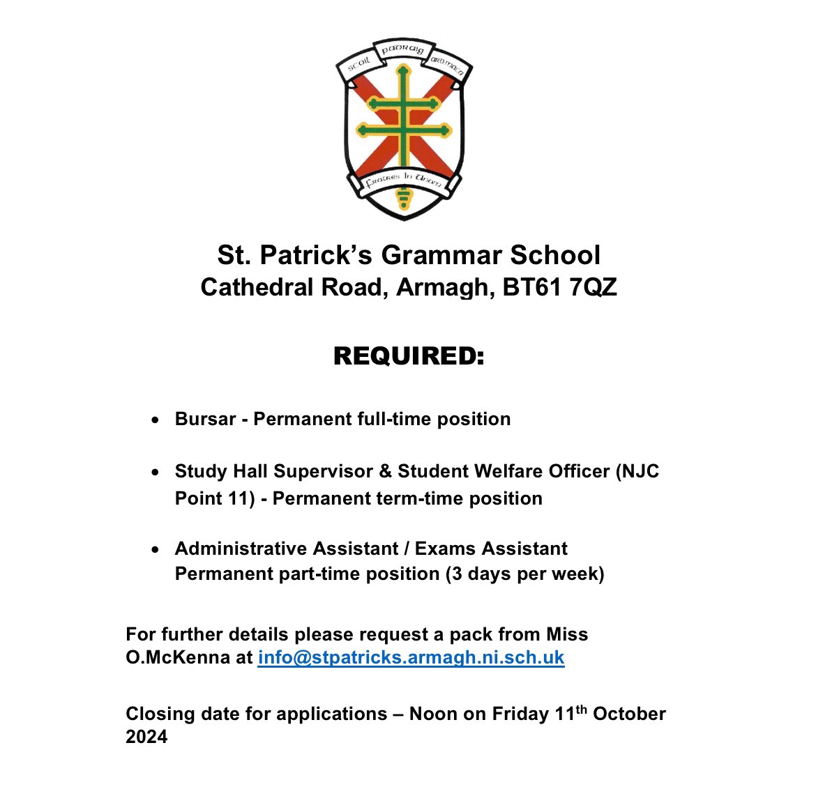 stpatricksarmagh (@stpatsarmagh) on Twitter photo 