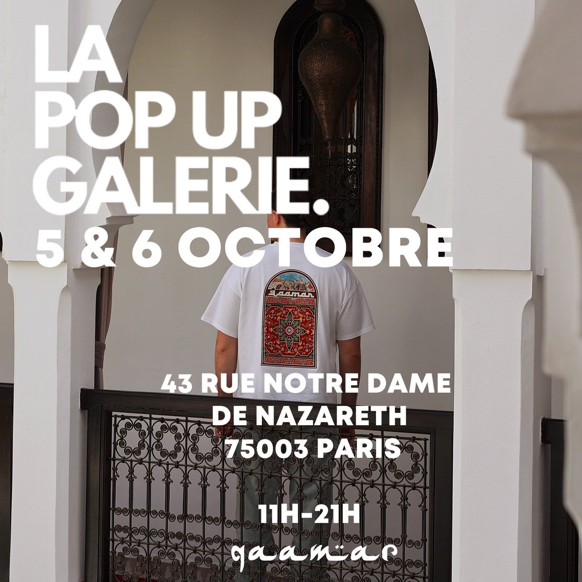 qaamarculture's tweet photo. Cet été, le stock s’etait écoulé en 48h. On Re-Stock [Limité] ce week-end 5 et 6 octobre à notre Pop-Up, on vous attend. https://t.co/DCuiYbTDKj