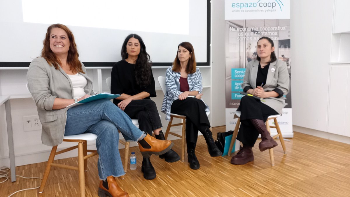 🎉Celebramos a Xornada «Mulleres líderes na economía social» co obxectivo de visibilizar as capacidades  de 👩‍💼#mulleres que lideran iniciativas exitosas no ámbito cooperativo, á vez que se exploran os beneficios deste modelo para promover a igualdade de xénero na contorna laboral