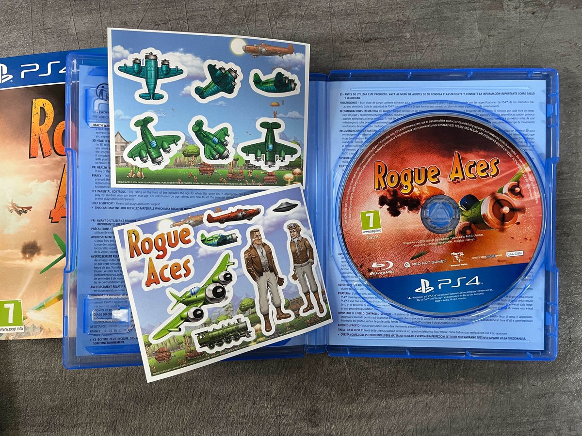 InfiniteStates's tweet image. Sneak peek at the #RogueAces physicals for #PlayStation 

Looking very spiffy indeed, what what?👩‍✈️

Pre-order links in thread 🧵