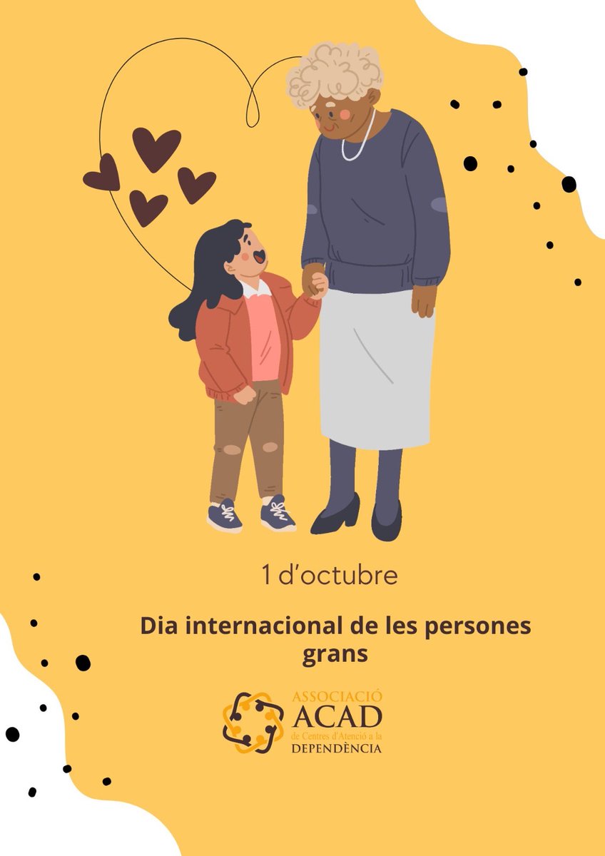 L’ONU, a la Resolució 45/106, de 14 de desembre de 1990, va proclamar l'1 d'octubre Dia Internacional de les Persones Grans. Entre tots els associats ho fem possible.