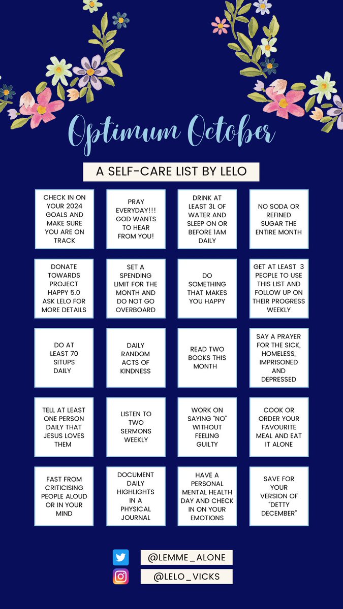 Tip for success: Identify the optimum strategies in your chosen field and repeat them until they become habits.

This October, let’s all do that!
Happy new month ❤️