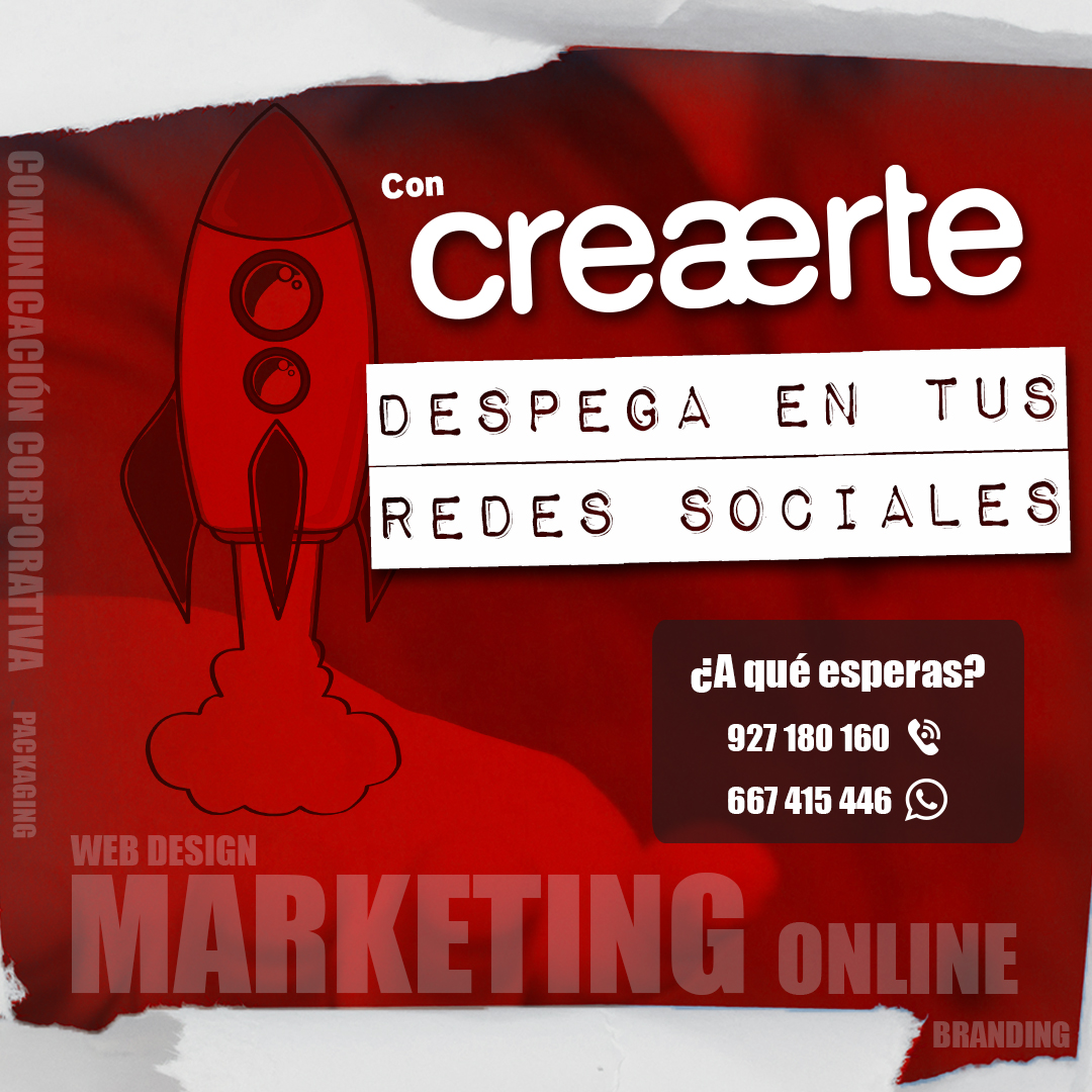 ¡Transforma tu presencia digital con nosotros!
En Creaerte, llevamos tu visibilidad a otro nivel.
Somos la agencia veterana en marketing de Extremadura, con más de 30 años de experiencia ayudando a marcas a brillar en el mundo online. 🌟📈