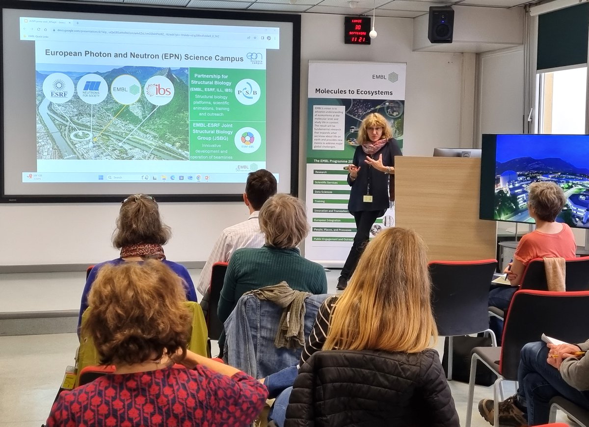 EMBL Grenoble (@emblgrenoble) on Twitter photo Yesterday we welcomed several journalists from <a href="/_ajspi/">AJSPI ➡️➡️➡️➡️➡️ @ajspi.bsky.social</a> for a presentation of our research & technology development activities in structural biology.
Merci de votre visite ! Yesterday we welcomed several journalists from <a href="/_ajspi/">AJSPI ➡️➡️➡️➡️➡️ @ajspi.bsky.social</a> for a presentation of our research & technology development activities in structural biology.
Merci de votre visite !