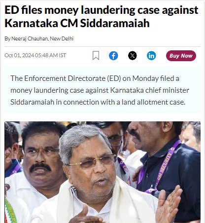 dineshgrao's tweet image. Misusing the #ED in the irrelevant #MUDAcase is a clear example of the hate politics the @BJP4Karnataka is driving in the country. 

What role does the @dir_ed have in the #MUDA case, where no monetary transactions have occurred? The ED’s mandate is to investigate financial