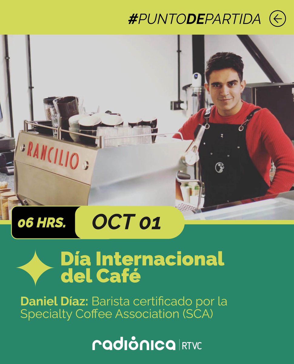☀️⛅️ ¡Comienza tu día con un nuevo #PuntoDePartida! Conéctate con nuestros contenidos especiales a propósito del Día Internacional del Café. ☕️🙌

🎙️ <a href="/julihernandezh/">Juliana.</a> y <a href="/Alejabeltran/">Alejandra Beltrán</a> están #AlAire en todas nuestras frecuencias y en radionica.rocks  📻
