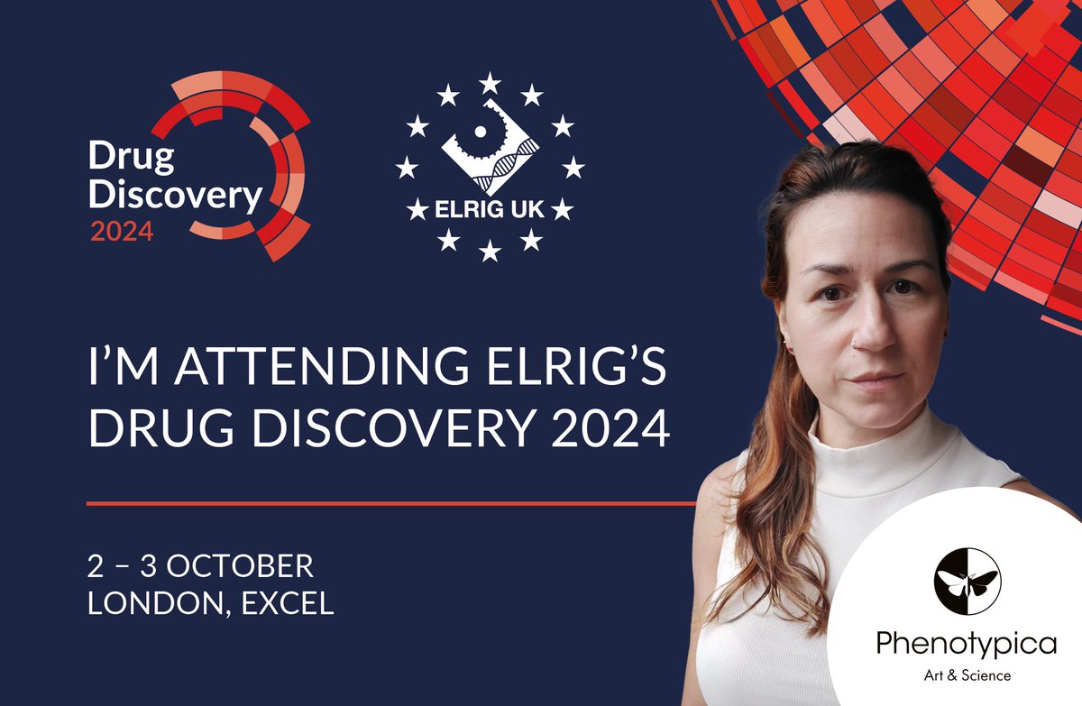 Looking forward to meeting everyone at @ELRIG_UK!
In my work at the intersection of art, design, science, and technology, I advocate for #STEMtoSTEAM, #Equality, #Diversity and #Inclusion with a focus on the community.
#ELRIG #ELRIGDD24 #DrugDiscovery #Phenotypica