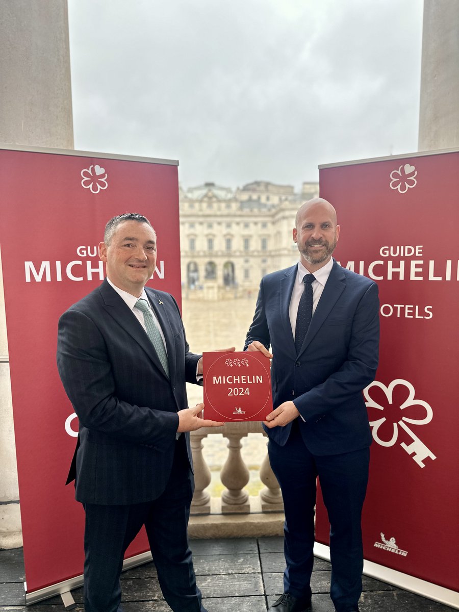 Adare Manor (@theadaremanor) on Twitter photo Brendan O'Connor, General Manager, and Kevin Duddy, Director of Rooms, receive Adare Manor's Three MICHELIN Keys award, one of 14 hotels in Great Britain and Ireland to recieve this accolade: guide.michelin.com/us/en/article/… <a href="/MichelinGuideUK/">The MICHELIN Guide</a> #MichelinKey #ThreeKeys Brendan O'Connor, General Manager, and Kevin Duddy, Director of Rooms, receive Adare Manor's Three MICHELIN Keys award, one of 14 hotels in Great Britain and Ireland to recieve this accolade: guide.michelin.com/us/en/article/… <a href="/MichelinGuideUK/">The MICHELIN Guide</a> #MichelinKey #ThreeKeys