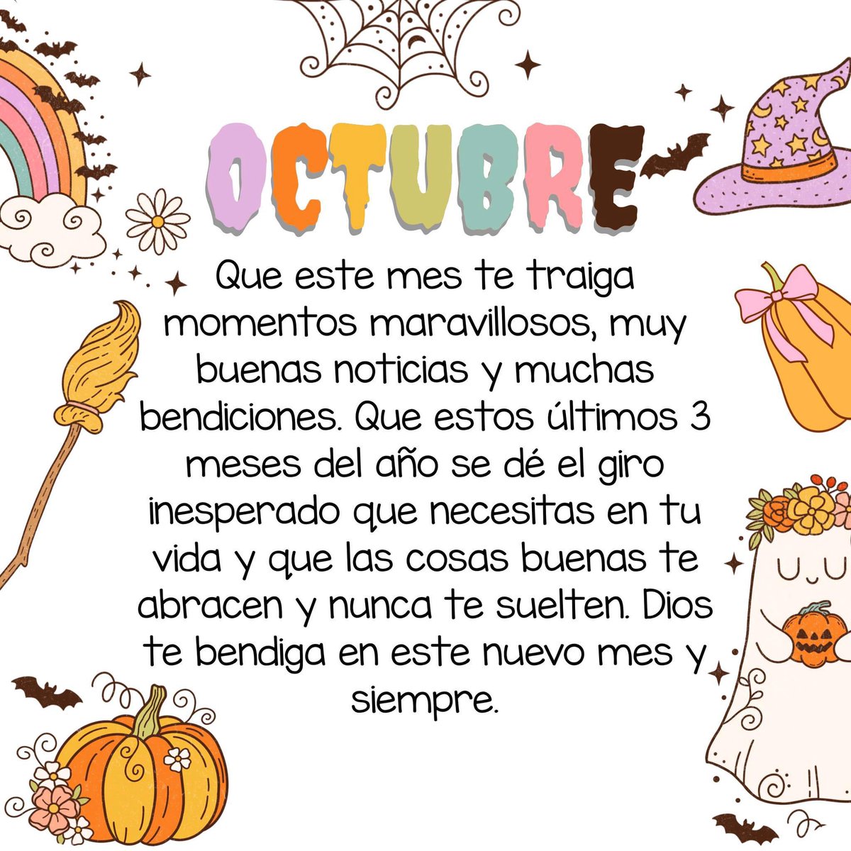 Bienvenido Octubre, lleno de sueños y oportunidades. Octubre huele a tierra mojada y hojas secas. A café calentito y a caramelos dulces, mes de cambios y bienvenidas 🍂🍁

Empecemos con ilusión este nuevo mes y este nuevo día 🧡