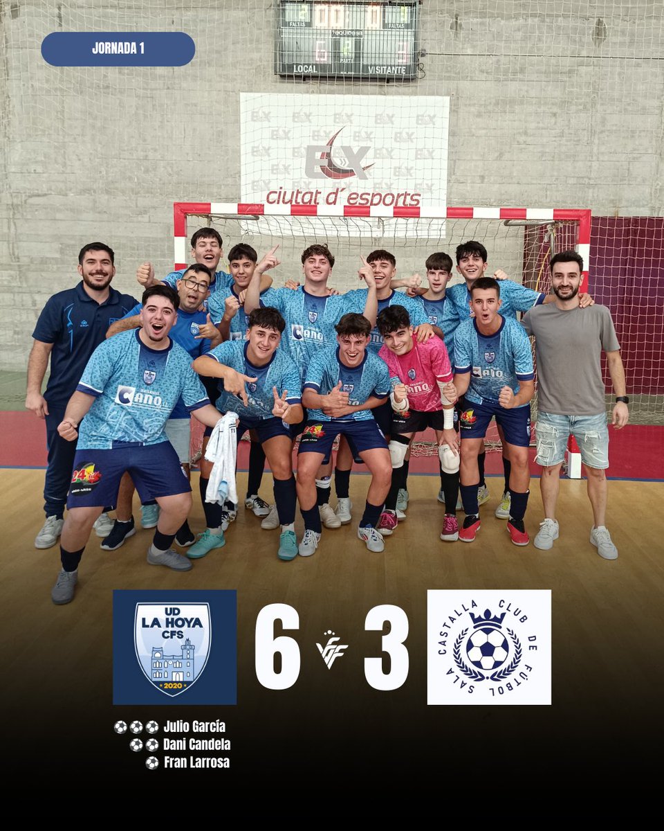 𝙁𝙄𝙉𝘼𝙇 𝙅𝙐𝙑𝙀𝙉𝙄𝙇 𝘼

✅ El equipo dirigido por Fran Gonzálvez y Javi Selva
protagonizó una remontada digna de un equipo que en la presente temporada no se marca techo y que luchará por todo.

◾𝚂𝚘𝚖 𝙻𝚊 𝙵𝚘𝚒𝚊, s𝚘𝚖 𝚄𝚗𝚒ó.