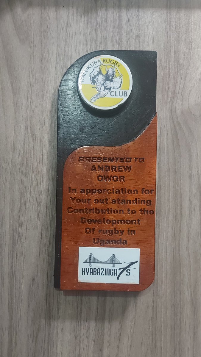 Andrew Owor (@aowor) on Twitter photo #ThankYou
<a href="/WalukubaRugbyUg/">Walukuba Rugby Club</a>
... its the small things that say the most. I will hang it proudly on my wall. Thank you for remembering the journey. #ThankYou
<a href="/WalukubaRugbyUg/">Walukuba Rugby Club</a>
... its the small things that say the most. I will hang it proudly on my wall. Thank you for remembering the journey.