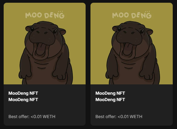 MINT MINT!! <a href="/moodeng_nft/">Moo Deng NFT</a>
#moodeng #Welikemoodeng