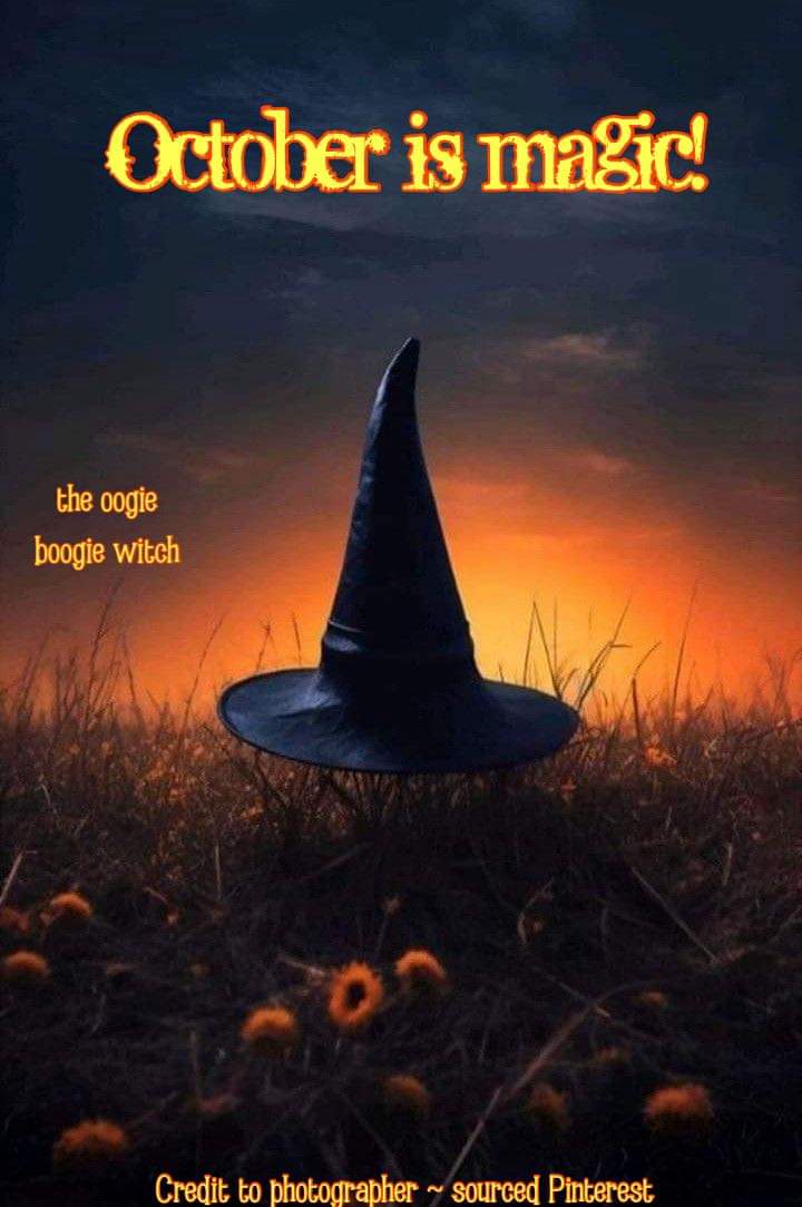 thewitchbrmclst's tweet photo. Good Morning Witches and Friends Happy October  let the Festivities Begin  Have a Magickal Month Yall https://t.co/qqPSwt36i8