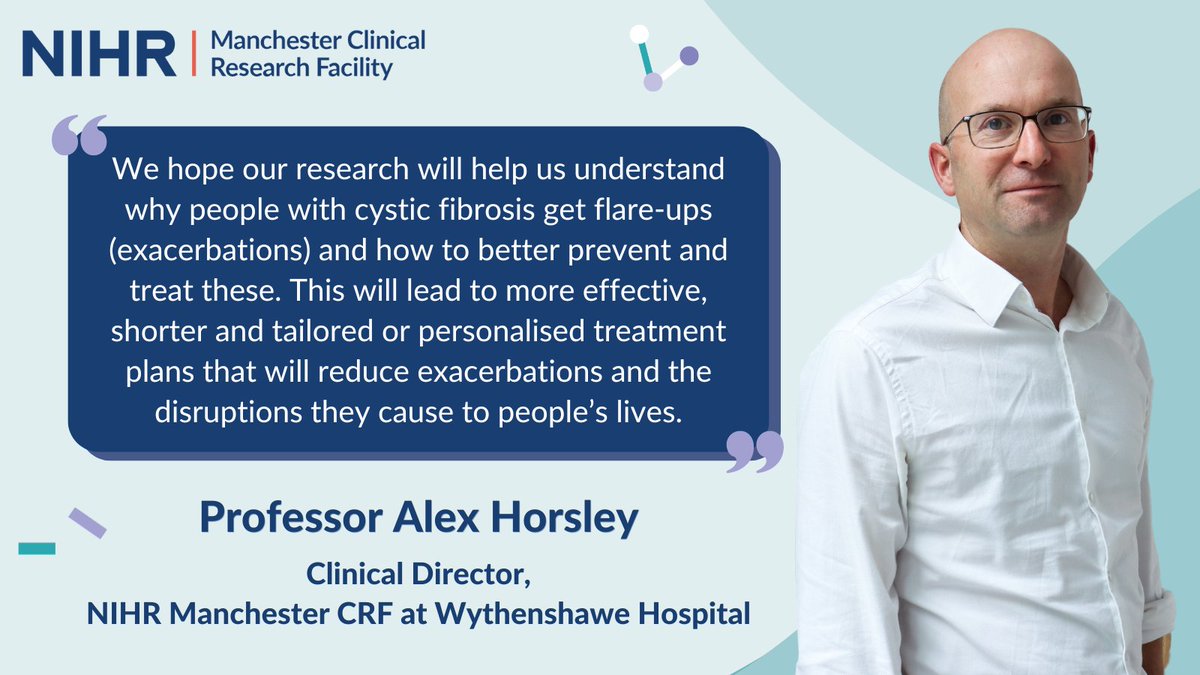 NIHR Manchester CRF (@manchestercrf) on Twitter photo 🫁 The NIHR Manchester CRF at Wythenshawe Hospital will support research at a new Cystic Fibrosis Innovation Hub in Manchester.
The <a href="/OfficialUoM/">The University of Manchester</a> Hub, in collaboration with <a href="/MFTnhs/">MFT NHS</a>, aims to develop pioneering tests and treatments for lung infections.
🔗 manchestercrf.nihr.ac.uk/latest-news/ne… 🫁 The NIHR Manchester CRF at Wythenshawe Hospital will support research at a new Cystic Fibrosis Innovation Hub in Manchester.
The <a href="/OfficialUoM/">The University of Manchester</a> Hub, in collaboration with <a href="/MFTnhs/">MFT NHS</a>, aims to develop pioneering tests and treatments for lung infections.
🔗 manchestercrf.nihr.ac.uk/latest-news/ne…