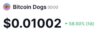 BitcoinDogsClub's tweet photo. #0DOG is PUMPING!📈🚀

Up over 58% today so far!

Dawgz, you know what to do...new ATH?👀🔥

New roadmap coming this week!

Get in on #0DOG🔗https://t.co/cGuOeiryB2

$HMSTR $BTC #Bitcoin #BitcoinDogs