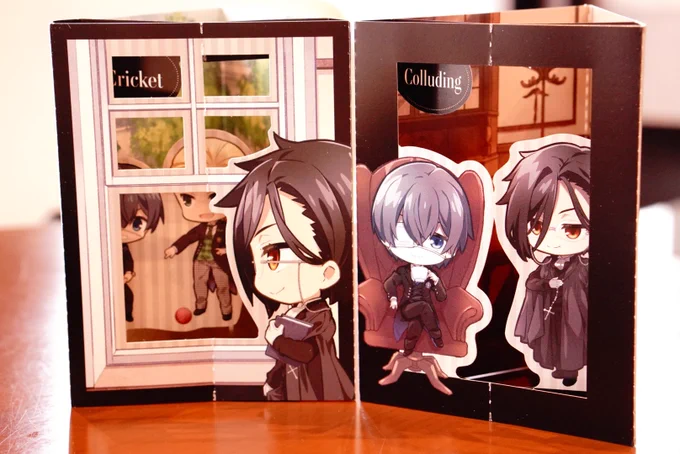先日発売の4巻のサンプルもいただきましたジャケットイラストとリンクした絵柄になってます。全巻そろえると360度楽しめる仕掛けが完成します!アニメ、サントラ視聴のお供にぜひぜひ飾ってください!#黒執事 #BlackButler 