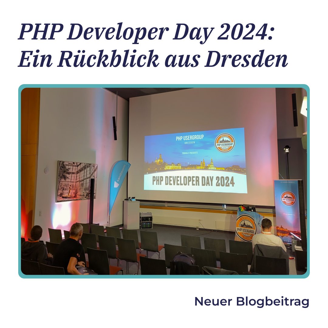 Der PHP Developer Day in Dresden war auch dieses Jahr wieder ein voller Erfolg! I

In unserem neuesten Blogbeitrag teilt Thomas die spannendsten Momente und zeigt einige Bilder vom Event! 📸 

Link zum Beitrag: e3n.de/blog/php-devel…

#PHPDeveloperDay #OpenSource #PHPUnit