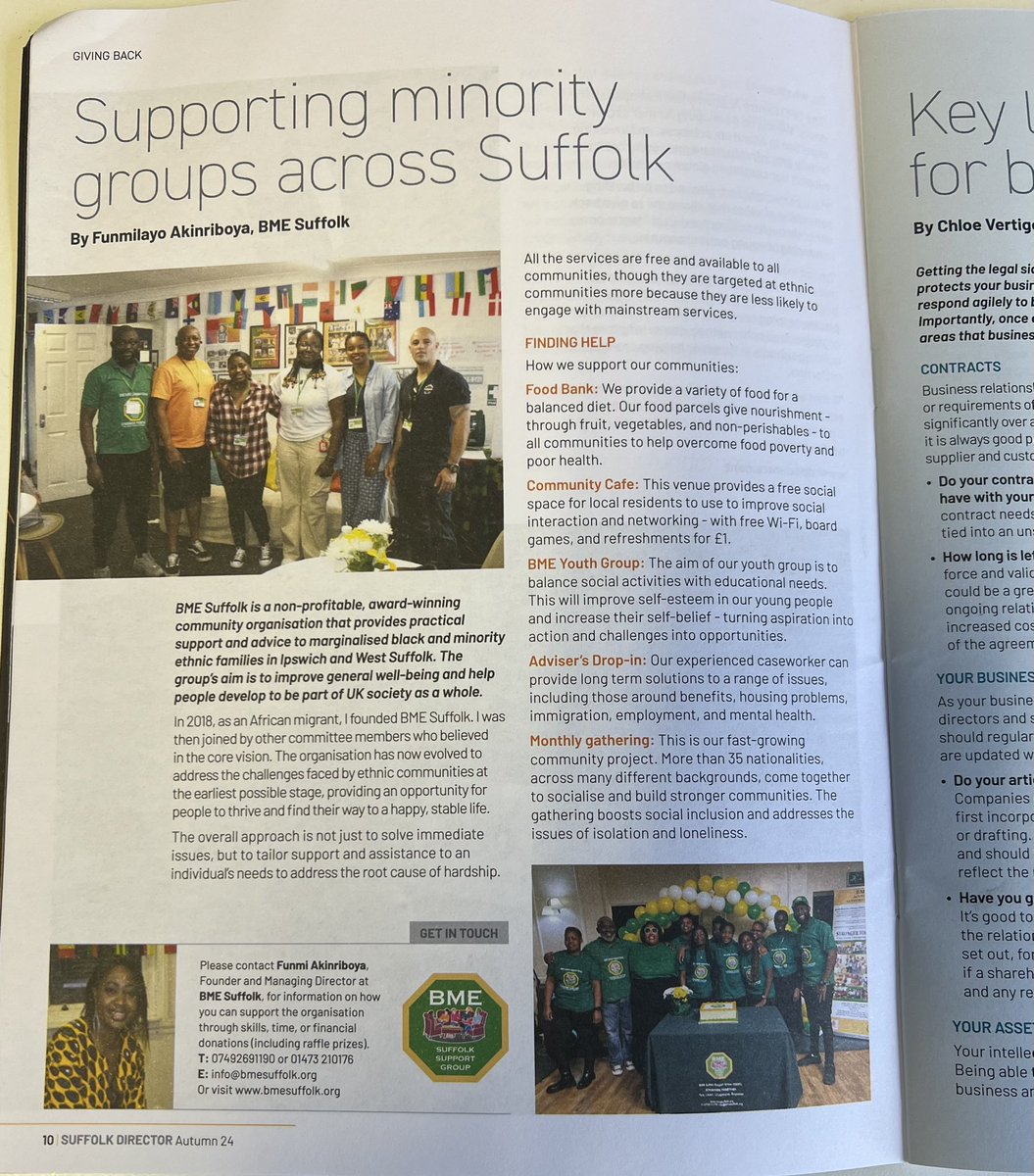 BME Suffolk Support Group(BSSG) tweet media