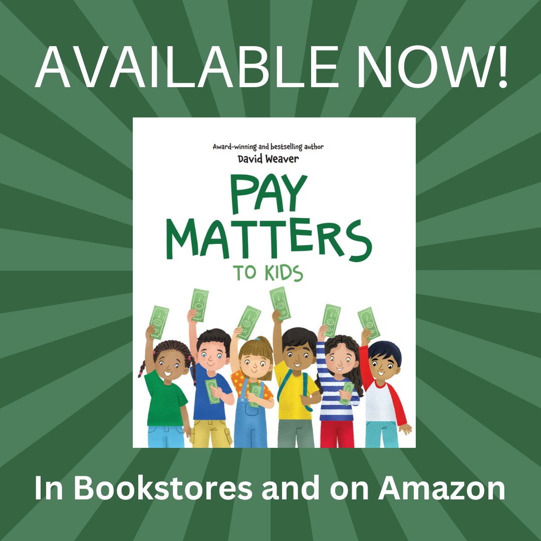 DavidWeaverCOMP's tweet image. I’m excited to announce the official launch of my new children’s book, Pay Matters to Kids! This book was inspired by my work in compensation, and is designed to make money matters fun and easy for kids to understand. The book is available on Amazon: amazon.com/dp/1962202720