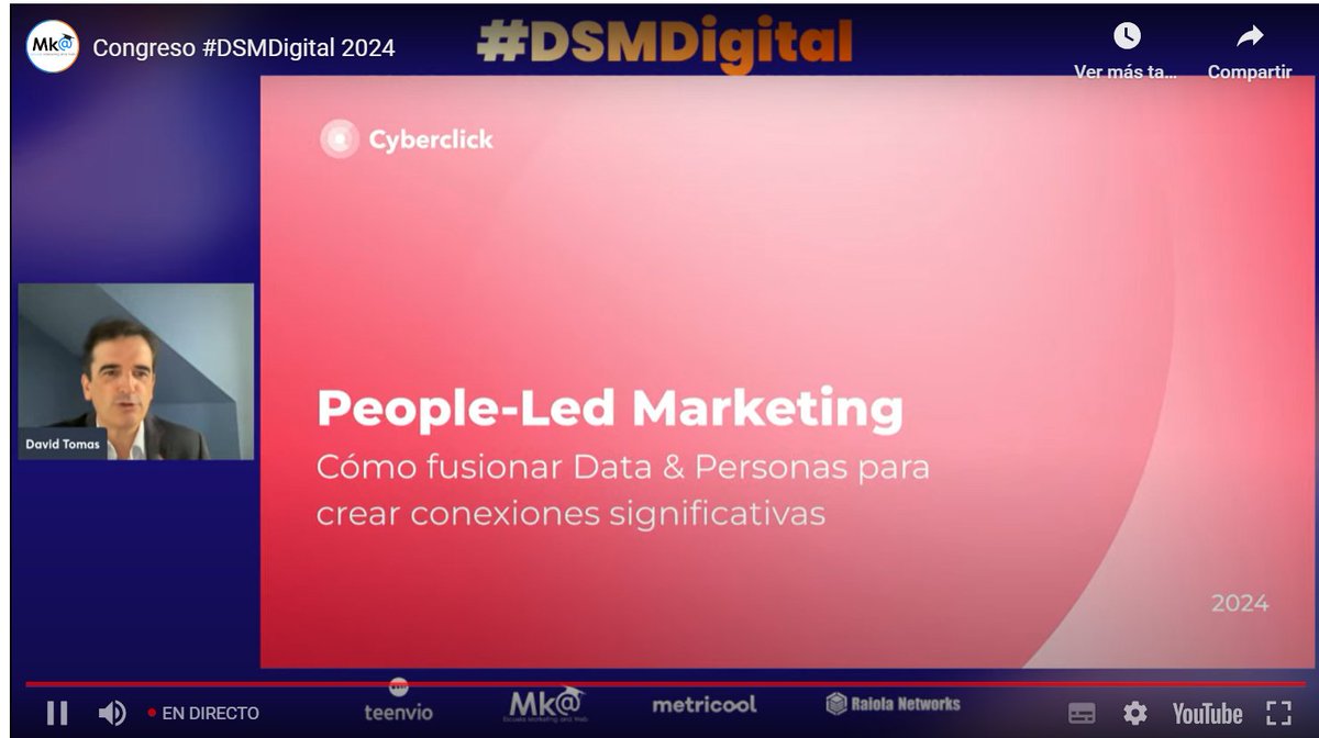 Seguimos aprendiendo sobre cómo fusionar Data y Personas para crear conexiones significativas 🥰 #DSMDigital <a href="/davidtomas/">David Tomas</a>

<a href="/marketingandweb/">Marketing and Web</a>