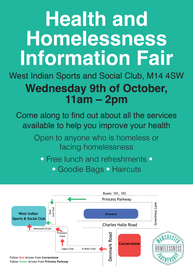 Some of our team will be attending the Health and Homelessness Information Fair on Wed-09-Oct. We can't wait to see you there!