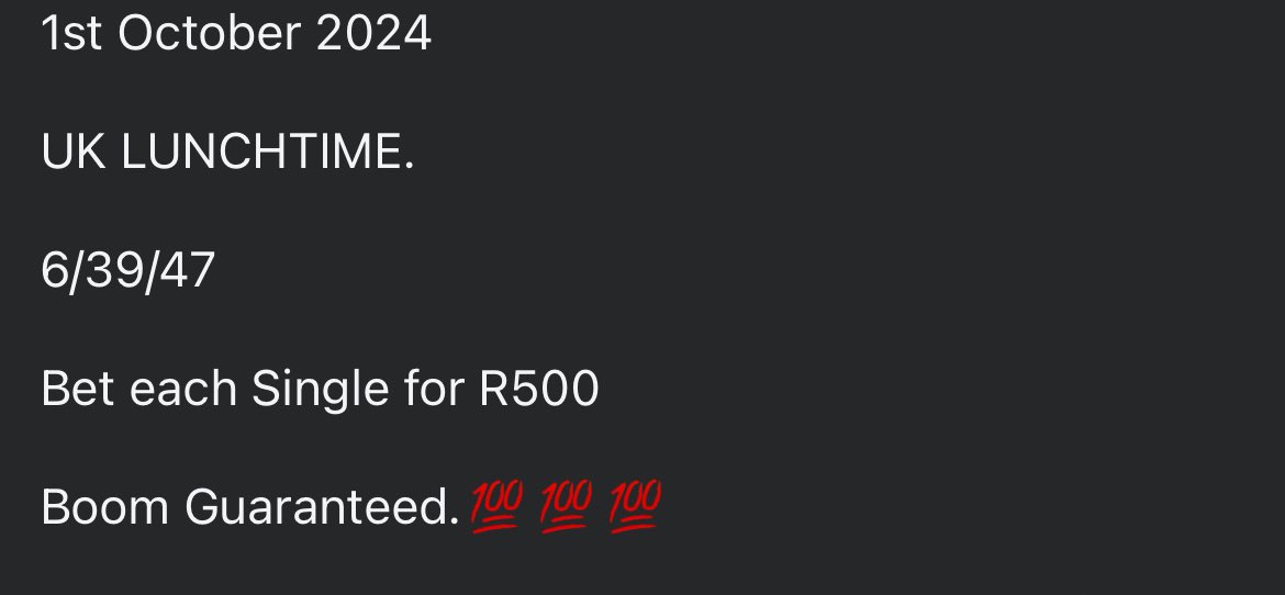 Stop worrying about people that aren't worried about you.
Bet this for lunch time UK49 boom and join my MVP.
Congratulations in advance 💥🎉🤝