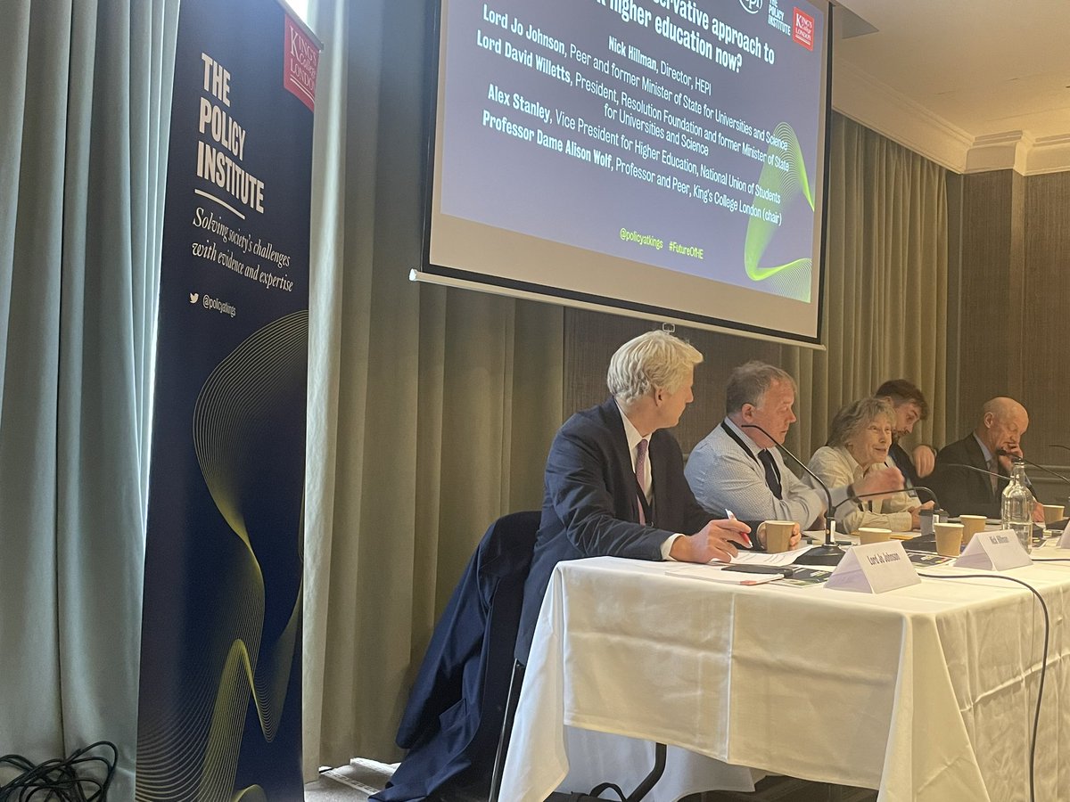 Thomas Williams (@twilliamsthe) on Twitter photo Jo Johnson tells @hepi_news & <a href="/policyatkings/">The Policy Institute</a> event at #cpc24 that Conservatives have lost their way on HE funding. Says it was āirresponsibleā to let value of fee erode Jo Johnson tells @hepi_news & <a href="/policyatkings/">The Policy Institute</a> event at #cpc24 that Conservatives have lost their way on HE funding. Says it was āirresponsibleā to let value of fee erode
