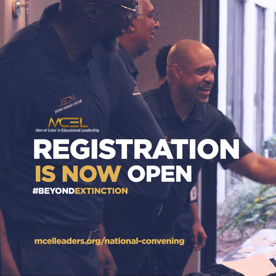 MCEL (Men of Color in Ed. Leadership) (@mcelleaders) on Twitter photo Calling all male ed leaders of color! Please join us this December at our National Convening! mcelleaders.org <a href="/HarrisonPeters/">Harrison Peters</a> <a href="/stevenmgering/">Steve Gering</a> <a href="/DFennoy/">Donald E. Fennoy II</a> Calling all male ed leaders of color! Please join us this December at our National Convening! mcelleaders.org <a href="/HarrisonPeters/">Harrison Peters</a> <a href="/stevenmgering/">Steve Gering</a> <a href="/DFennoy/">Donald E. Fennoy II</a>